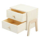 Bisque Urban Crafter 2 Drawer Free-standing Chest 18.5x12.5x17.5cm Wood Crafts
