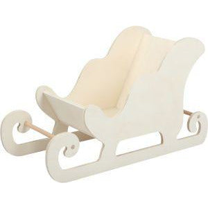 Bisque Make A Merry Christmas Jumbo Plywood Sleigh 50cm x 20cm x 29cm Christmas