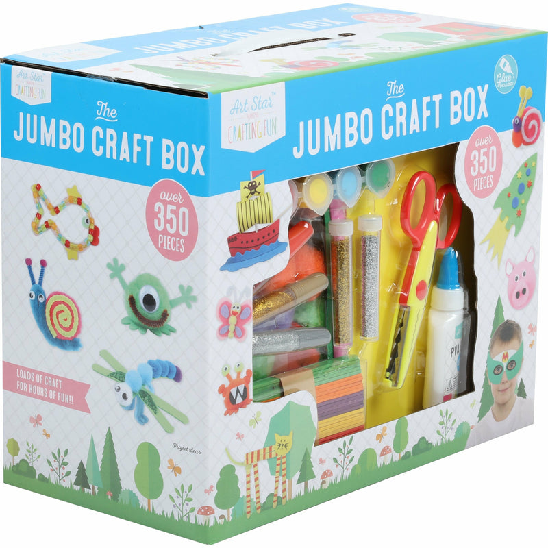 Medium Turquoise Art Star Jumbo Craft Box (350+ Pieces) Kids Craft Kits