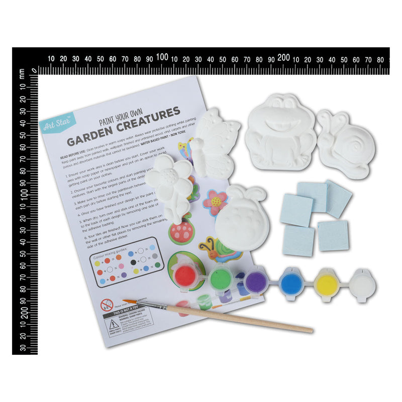 Light Gray Art Star Paint Your Own Garden Creatures Activity Kit Kids Craft Kits