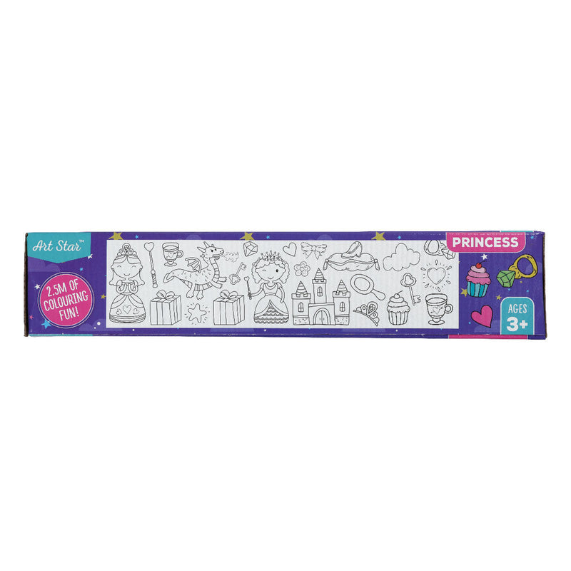 Gray Art Star Princess Colouring Roll 250cm Kids Craft Kits