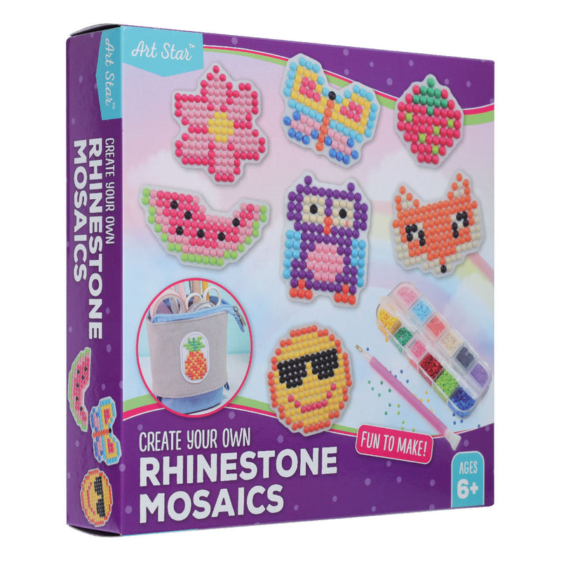 Light Steel Blue Art Star Rhinestone Mosaic Design Kit Kids Craft Kits