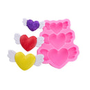 Hot Pink Clay Studio Love Feather Silicone Mold for Polymer Clay and Resin 9x7.7x1.4cm Moulds