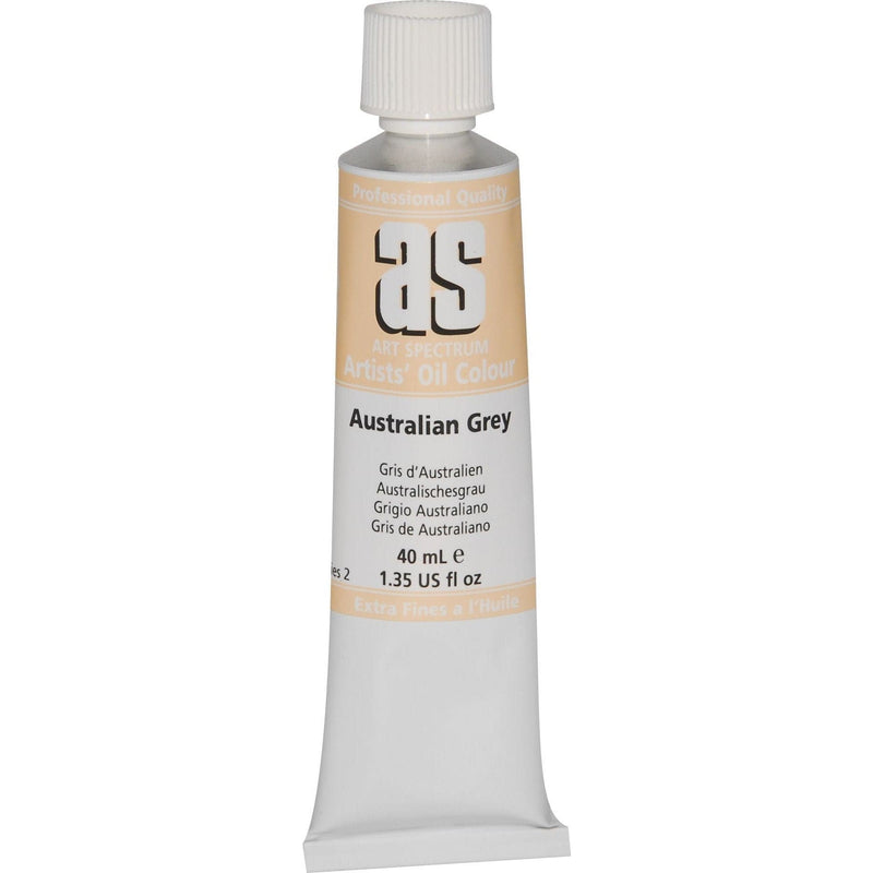 Tan Art Spectrum Oil Paint 40mL Australian Grey  S2 Oil Paints