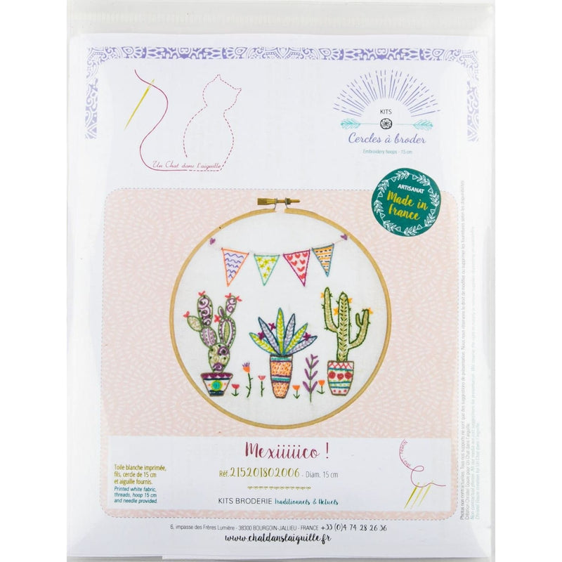 Sea Green Mexiiiiico ! - Embroidery Kit 15cm Needlework Kits