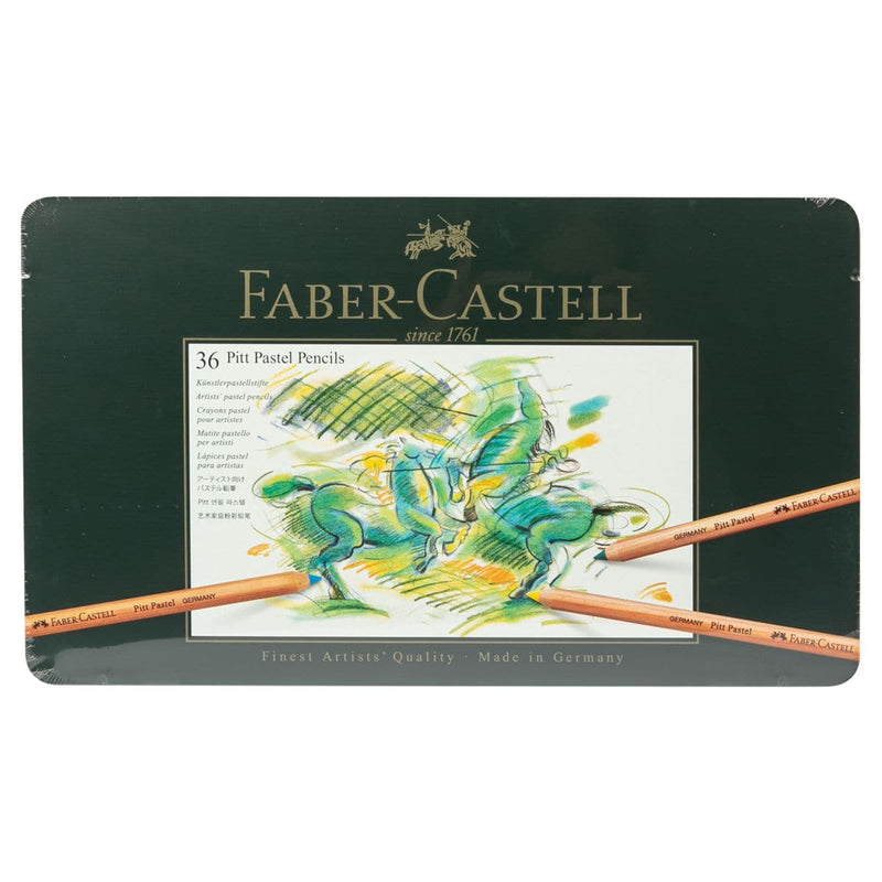 Wheat Faber Castell Pitt Pastel Pencils  Assorted – Tin Box of 36 Pencils