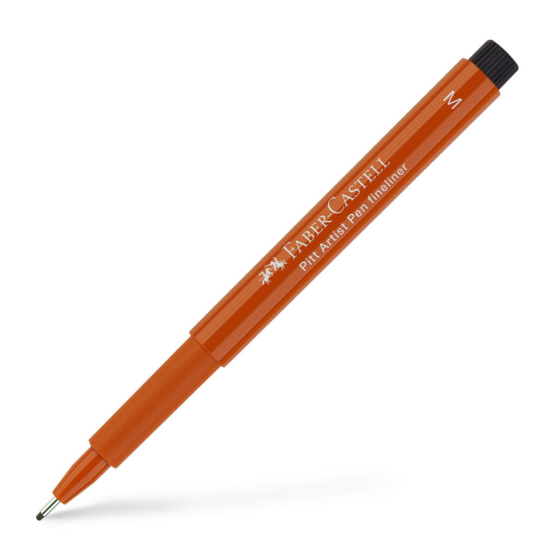 Sienna Faber Castell Pitt Artist Fineliner Pen  M – 0.7mm  188 Sanguine Pens and Markers