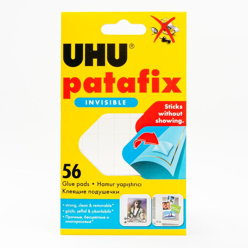 Dark Cyan UHU Patafix Invisible – Pack of 56 Pads Glues