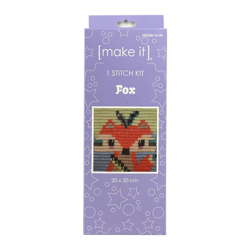 Make It  One Stitch Kit  Fox 20x20cm