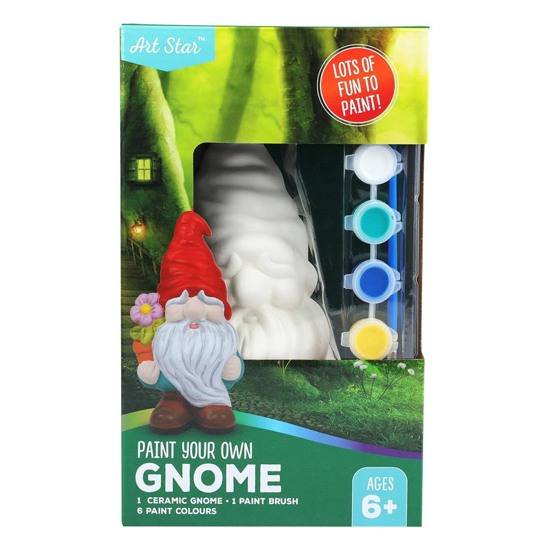 Firebrick Art Star Paint Your Own Ceramic Gnome Kids Craft Kits