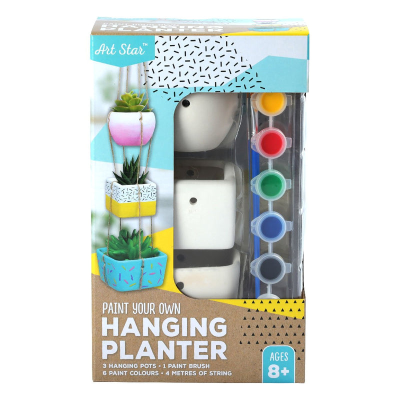 Lavender Art Star Paint Your Own Hanging Planter Kit Kids Craft Kits