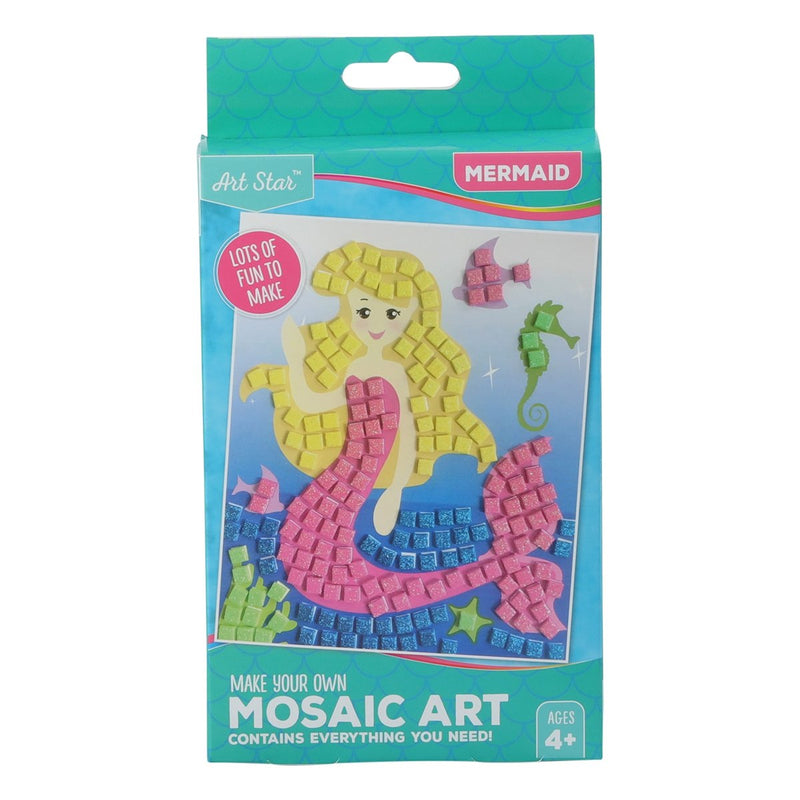 Dark Khaki Art Star Make Your Own Foam Mosaic Mermaid Kids Craft Kits