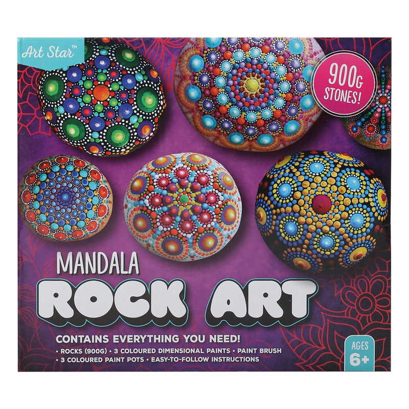 Dim Gray Art Star Mandala Rock Art Kit Kids Craft Kits
