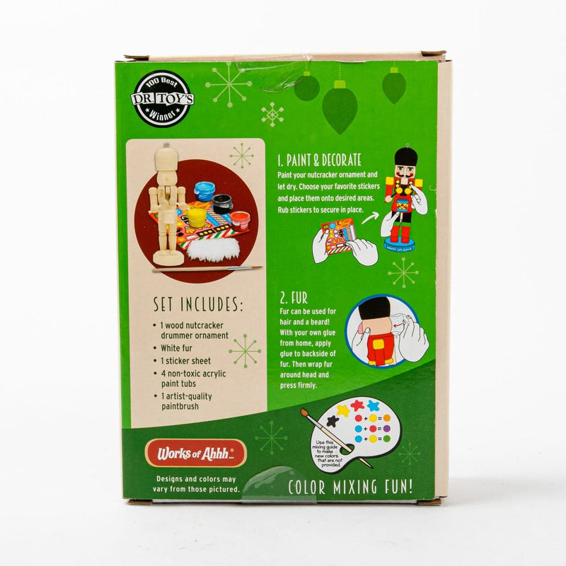 Beige Works Of Ahhh Paint Your Own Mini Drummer Ornament Christmas