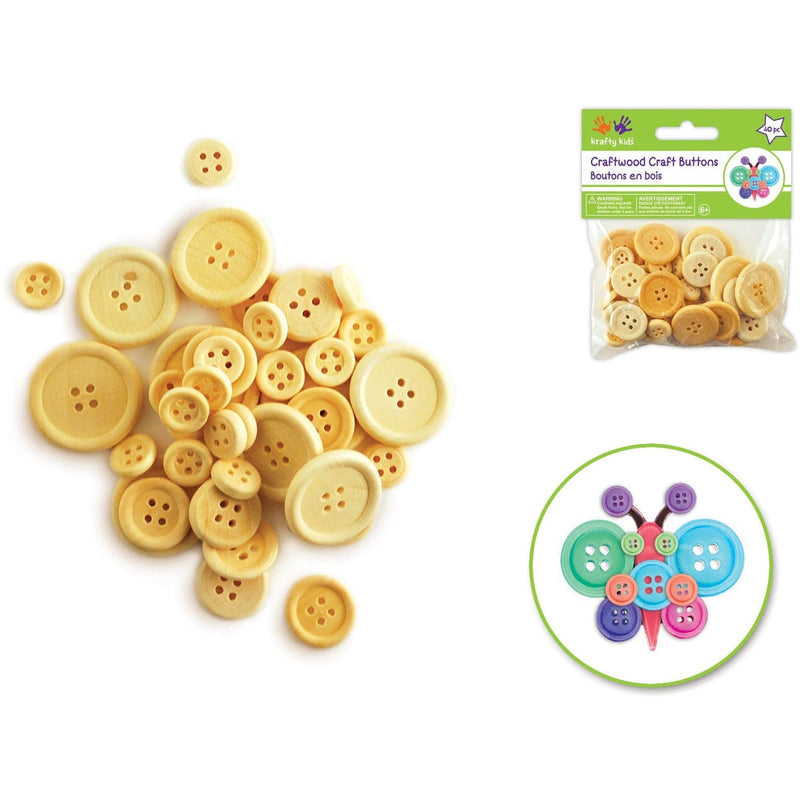 Dark Khaki Craftwood Craft Buttons Assorted 40/Pkg

Natural Glitter