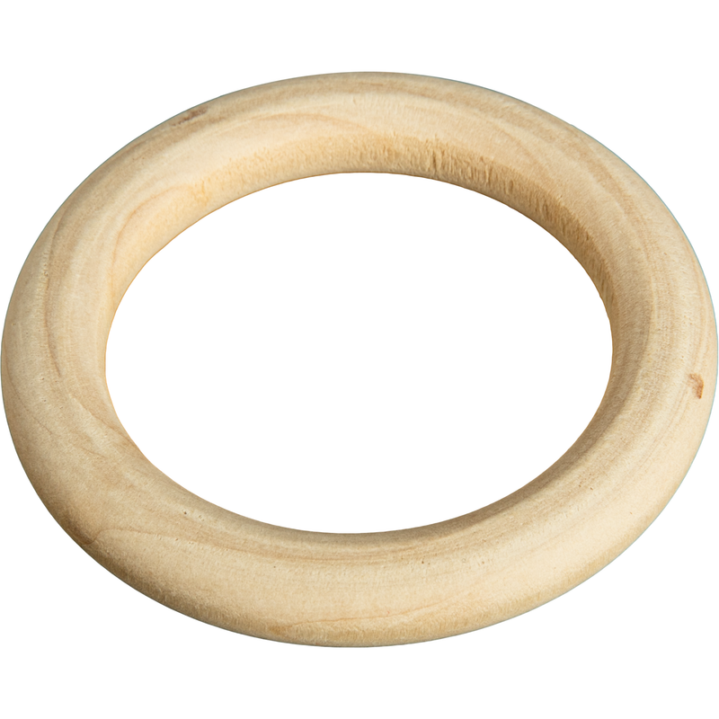 Tan MultiCraft Craftwood Rings-Natural 70mm (2 Piece) Woodcraft