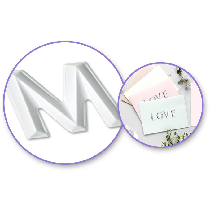 Light Gray MultiCraft Paper Craft Sticker: 3D Alpha PVC-White 14.5x24.9cm Paper Craft