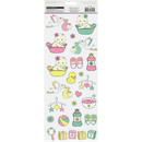 Beige MultiCraft Paper Craft Sticker: 2-Sticker Themed Set-Baby Girl 12.7x30.5cm Paper Craft