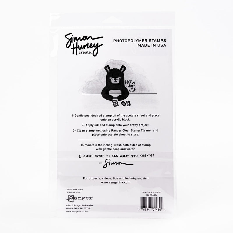 Lavender Simon Hurley create. Cling Stamps 15x22.5cm

Snazzy Snowmen Stamp Pads