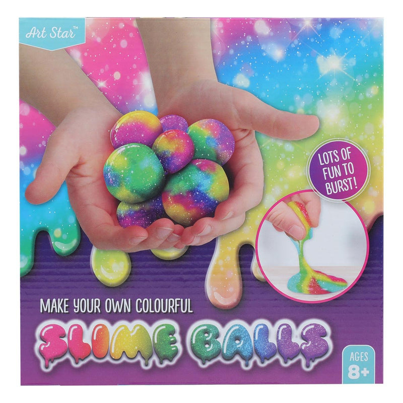 Maroon Art Star Make Your Own Colourful Slime Balls Kids Craft Kits
