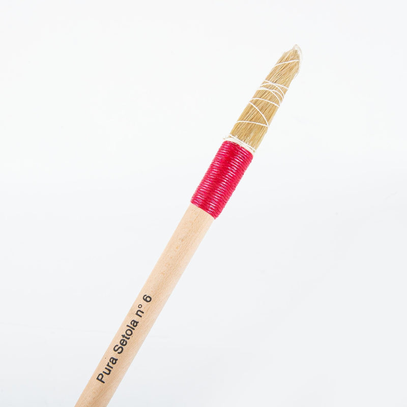 Maroon Borciani Bonazzi Professional Artist Paint Brush Natural Bristle Series 133 Size 6 Line Drawer Paint Brushes