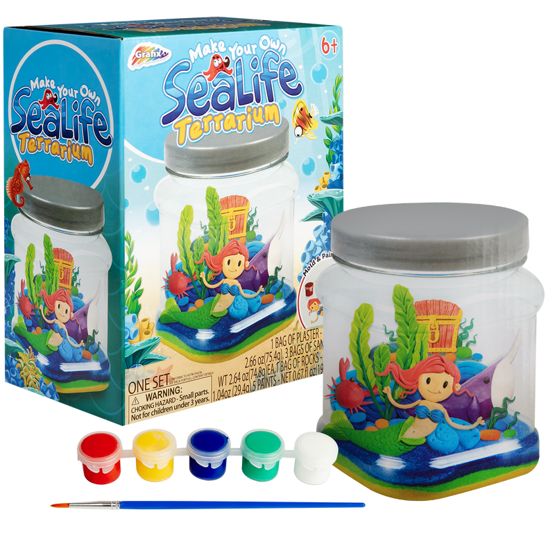 Gray Grafix Make Your Own Sealife Terrarium Kit Kids Activities