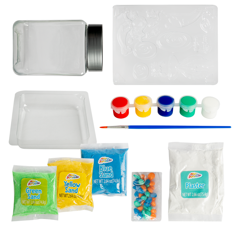 Light Gray Grafix Make Your Own Sealife Terrarium Kit Kids Activities