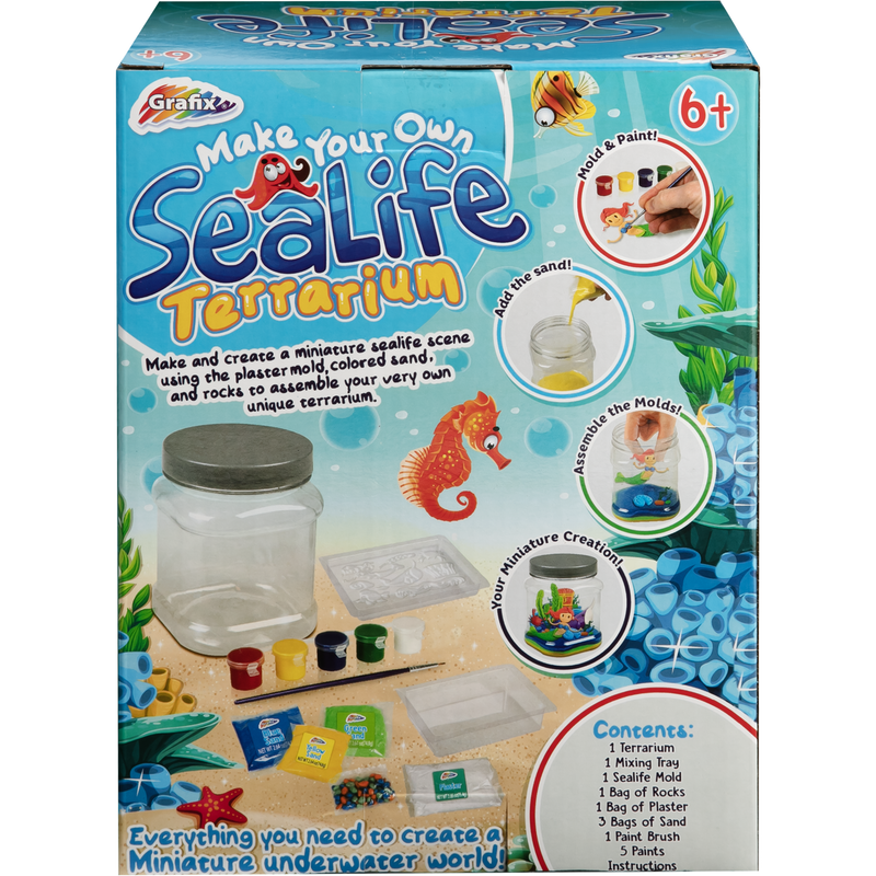 Gray Grafix Make Your Own Sealife Terrarium Kit Kids Activities