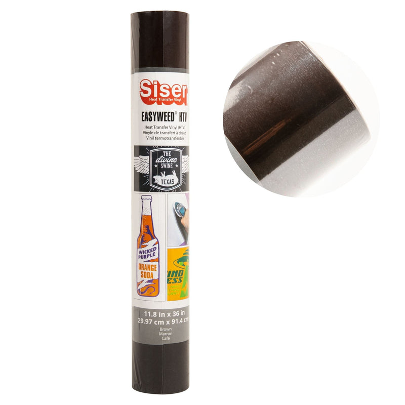 Beige Siser EasyWeed Heat Transfer Vinyl  30x91cm - Brown Vinyl