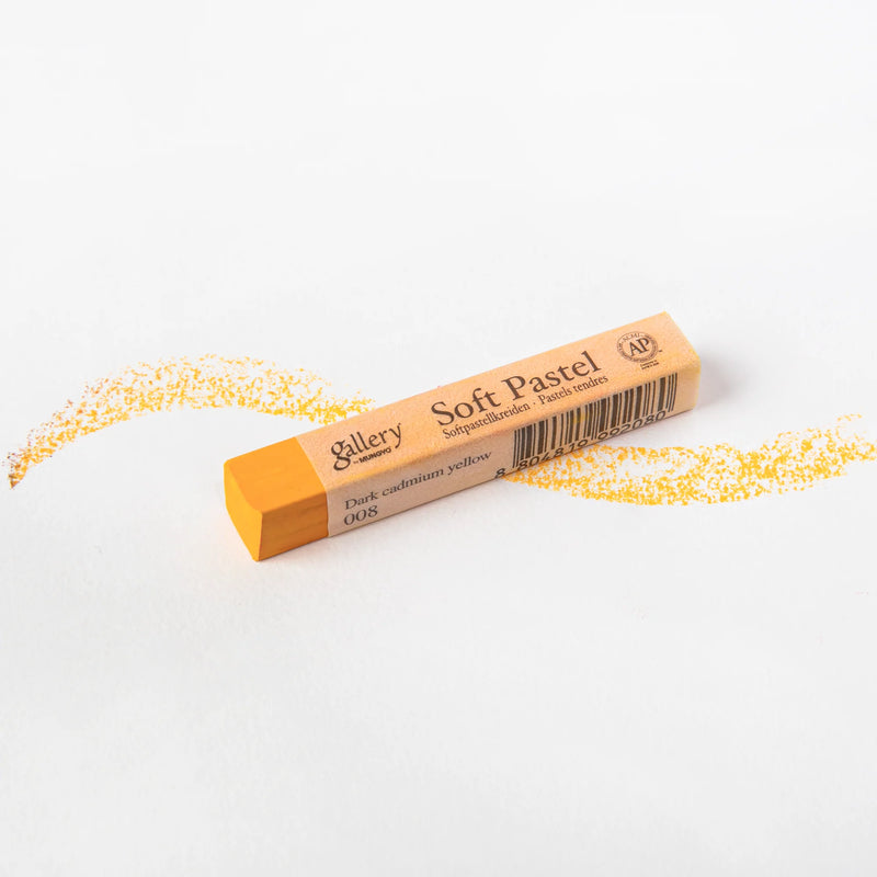 White Smoke Mungyo Gallery Soft Artist Pastel -  Dark Cadmium Yellow 008 Pastels & Charcoal