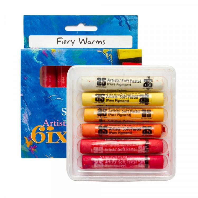 Art Spectrum Standard Pastel Six Pack Fiery Warms