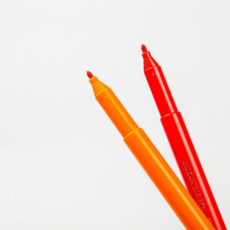 Dark Orange Faber Castell Connector Pens- Set of 12 Kids Markers