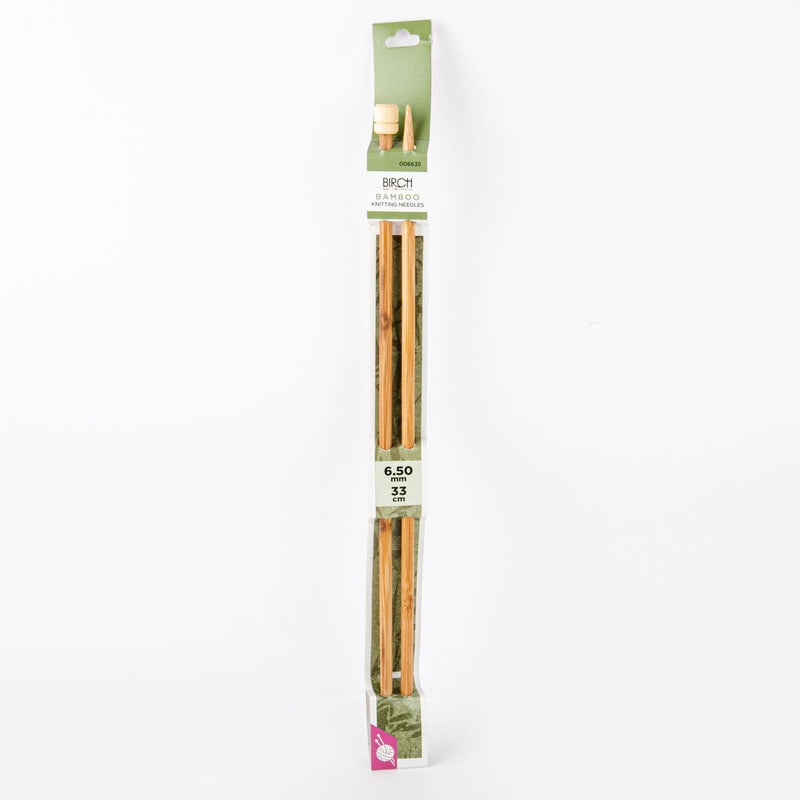 Dark Khaki Birch Knitting Needle Bamboo 33cm - 6.50mm Knitting Needles