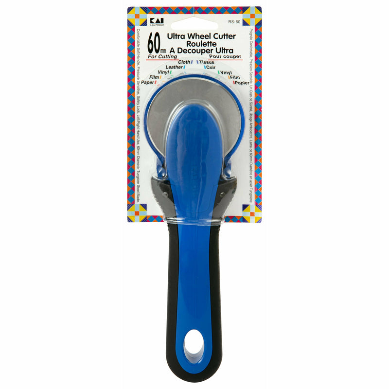 Dark Slate Blue Birch Creative Quilting Essentials -  Kai Cutter Ultra Wheel 60mm Quilting and Sewing Tools and Accessories