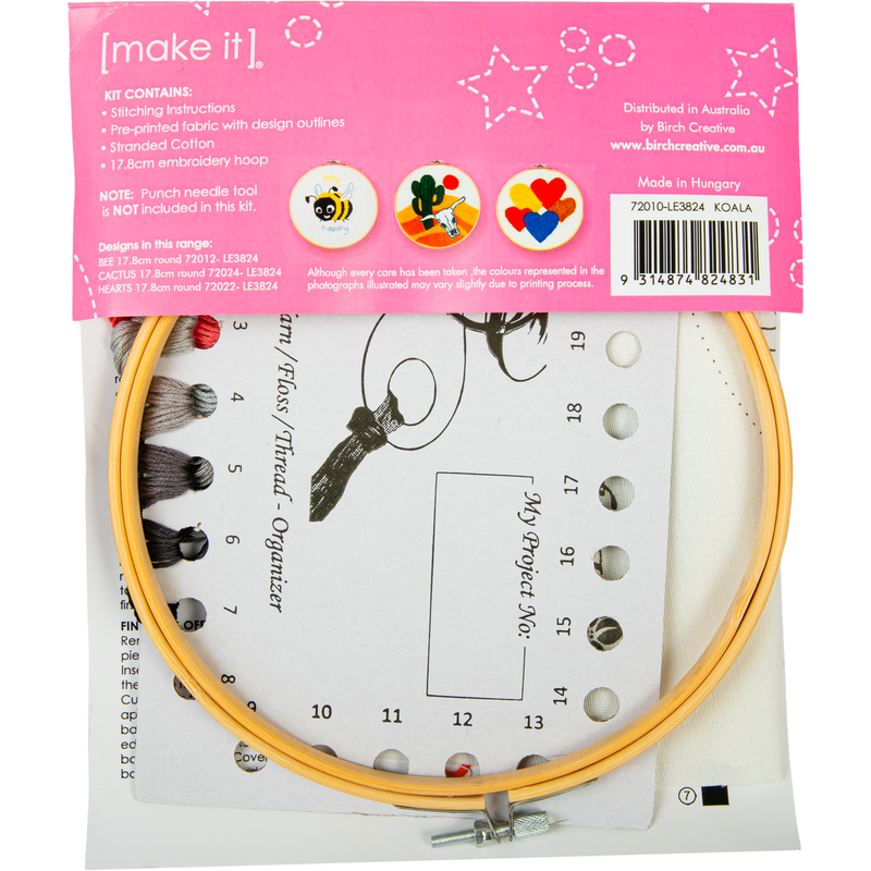 Thistle Make It  Punch Needle Kit  Koala 17.5cm Needlework Kits