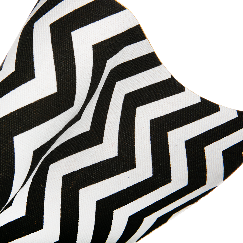 Lavender Krafters Korner Jute Sheet Chevron Pattern Black and White 30.5x30.5cm Craft Basics