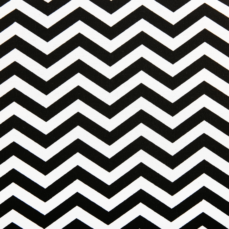 White Smoke Krafters Korner Jute Sheet Chevron Pattern Black and White 30.5x30.5cm Craft Basics