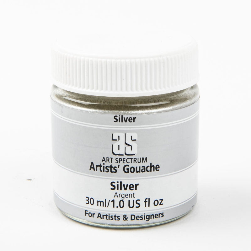 White Smoke Art Spectrum  Gouache 30mL Silver Gouache