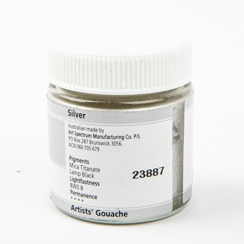 White Smoke Art Spectrum  Gouache 30mL Silver Gouache