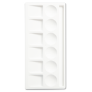 White Smoke Art Spectrum Plastic Palette No 1 - 6 Well Paint Palettes