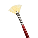 Dark Red Art Spectrum Brush Series 1000 Interlocked Hog Bristle - Fan Size - 2 Paint Brushes