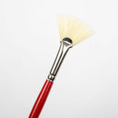 White Smoke Art Spectrum Brush Series 1000 Interlocked Hog Bristle - Fan Size - 4 Paint Brushes