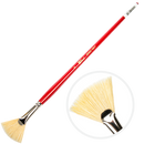 Bisque Art Spectrum Brush Series 1000 Interlocked Hog Bristle - Fan Size - 6 Paint Brushes