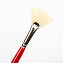 White Smoke Art Spectrum Brush Series 1000 Interlocked Hog Bristle - Fan Size - 6 Paint Brushes
