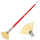 Wheat Art Spectrum Brush Series 1000 Interlocked Hog Bristle - Fan Size - 8 Paint Brushes