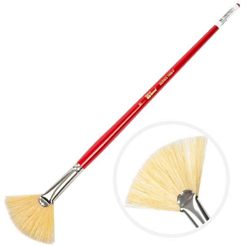Art Spectrum Brush Series 1000 Interlocked Hog Bristle - Fan Size - 8