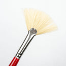 White Smoke Art Spectrum Brush Series 1000 Interlocked Hog Bristle - Fan Size - 8 Paint Brushes