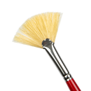 Light Goldenrod Art Spectrum Brush Series 1000 Interlocked Hog Bristle - Fan Size - 8 Paint Brushes