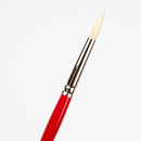 White Smoke Art Spectrum Brush Series 1000 Interlocked Hog Bristle - Round Size - 4 Paint Brushes