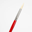 White Smoke Art Spectrum Brush Series 1000 Interlocked Hog Bristle - Round Size - 6 Paint Brushes